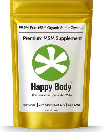 Organic Sulfur Crystals | 99.9% Pure MSM Crystals for Joint Support, Recovery, Hair, Skin & Nails | 90 Servings | 1 lb Bag - dailyvitalstore