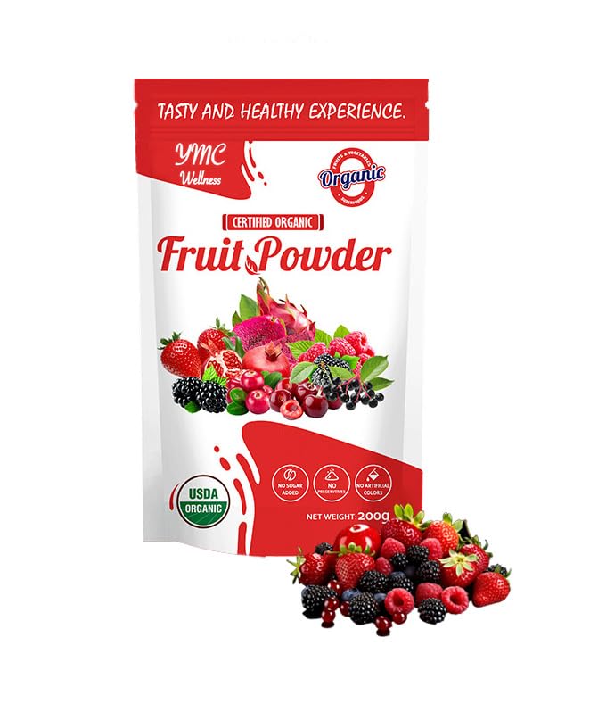 Organic Superfood Fruit Powder Smoothie & Juice mix - Antioxidants Rich Nutrients. Digestive Health, Weight Management, Immune Boosting, Energy boosting, Vitality, Vegan, Non- GMO, Gluten Free, Vegan. - dailyvitalstore