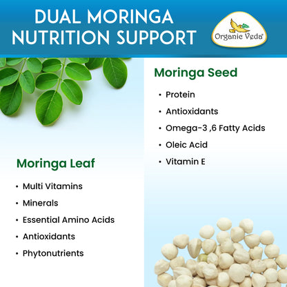 Organic Veda Turmeric Moringa Quercetin with Bromelain Capsules - Fruit C+ Vitamin C Antioxidants Immune System & Respiratory Supplement - Ashwagandha, Ginger, Citrus Bioflavonoids, 60 Vegan Capsule - dailyvitalstore