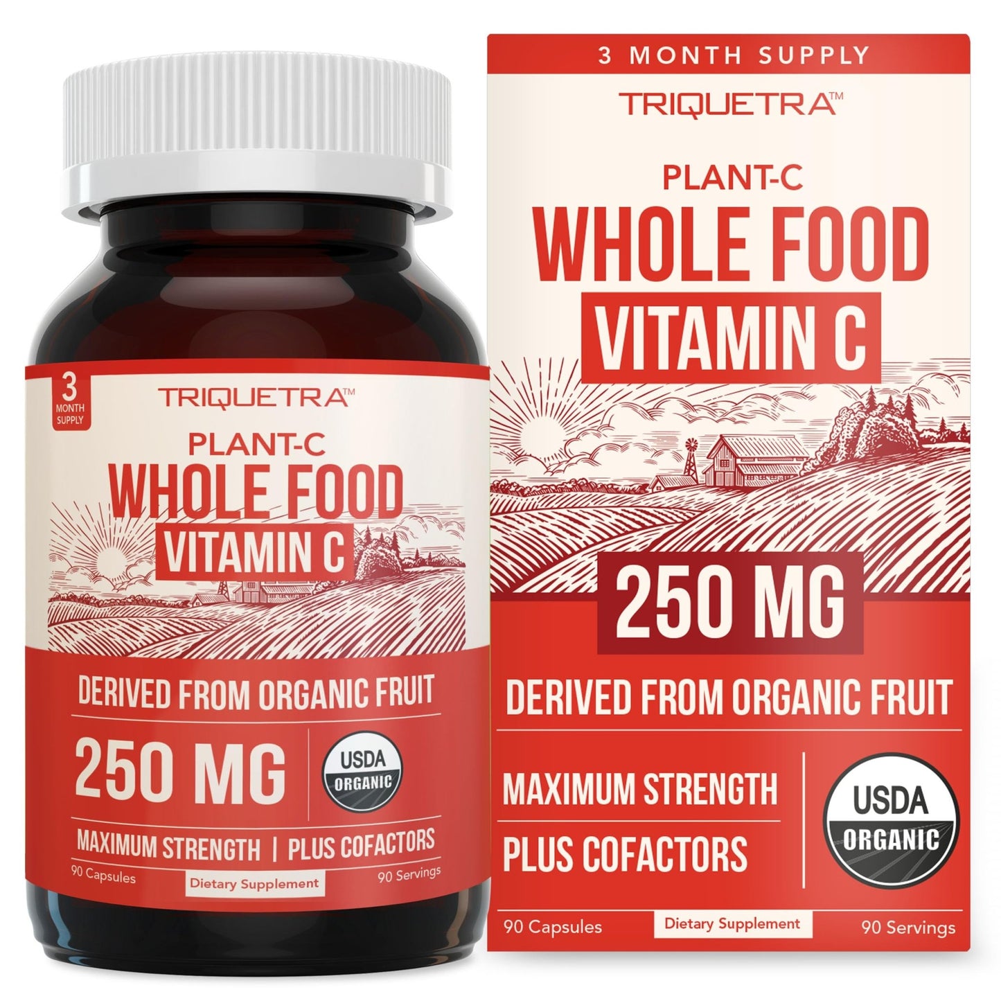 Organic Vitamin C | Whole Food Vitamin C from Fruit Plus Absorption Enhancing Cofactors - Vegan, Enhanced Bioavailability - Immune Support - dailyvitalstore