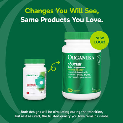 Organika Goutrin Supplement - 120ct, Pack of 3 - dailyvitalstore