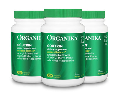 Organika Goutrin Supplement - 120ct, Pack of 3 - dailyvitalstore