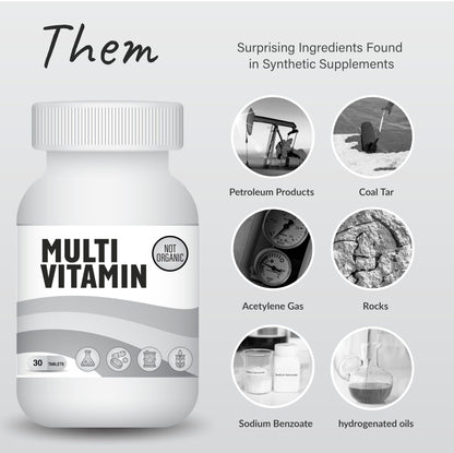 Organixx Clean Sourced Multivitamin for Women & Men, w/Vitamin C, D3, Vitamin B Complex, Probiotics, Organic Fruits & Vegetables, Supports Digestive Gut Health, Immune Support, 90 Vegan Gel Capsules - dailyvitalstore
