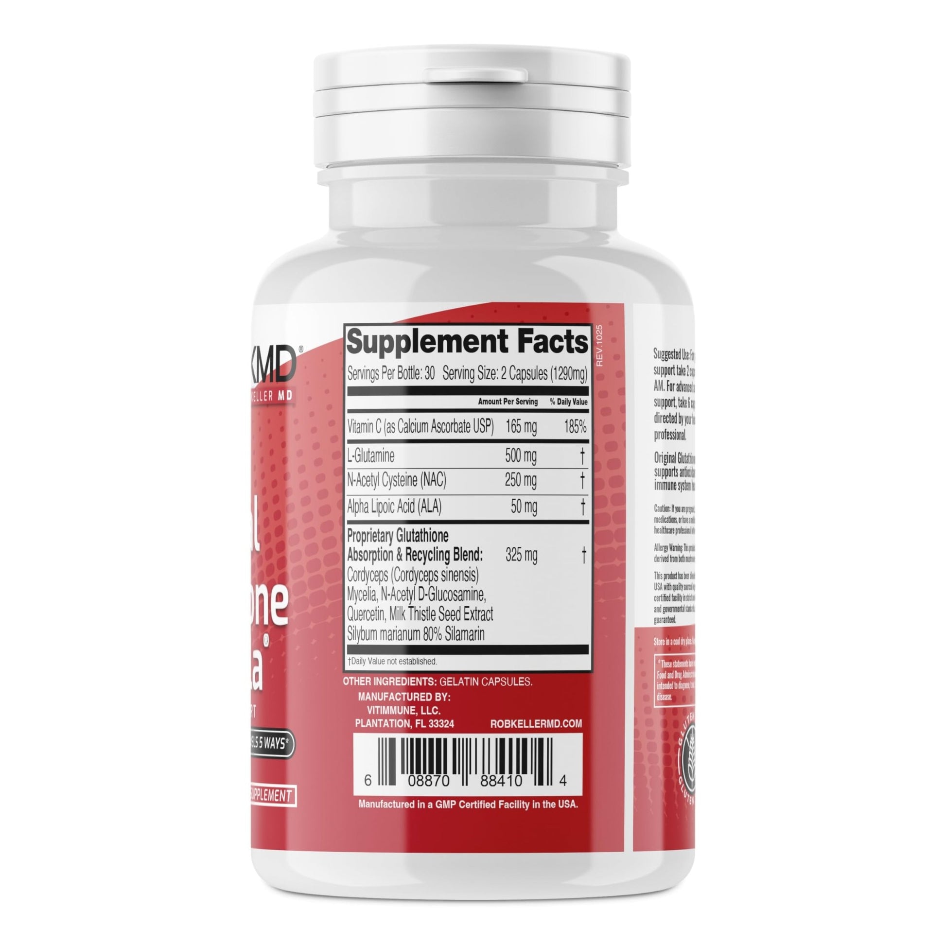 Original Glutathione Formula Essential Support, RobKellerMD, Advanced Antioxidant Formula, Helps Body Produce Glutathione Naturally for Detox, Immune Health, Mental Clarity, & Daily Wellness, 60 caps - dailyvitalstore