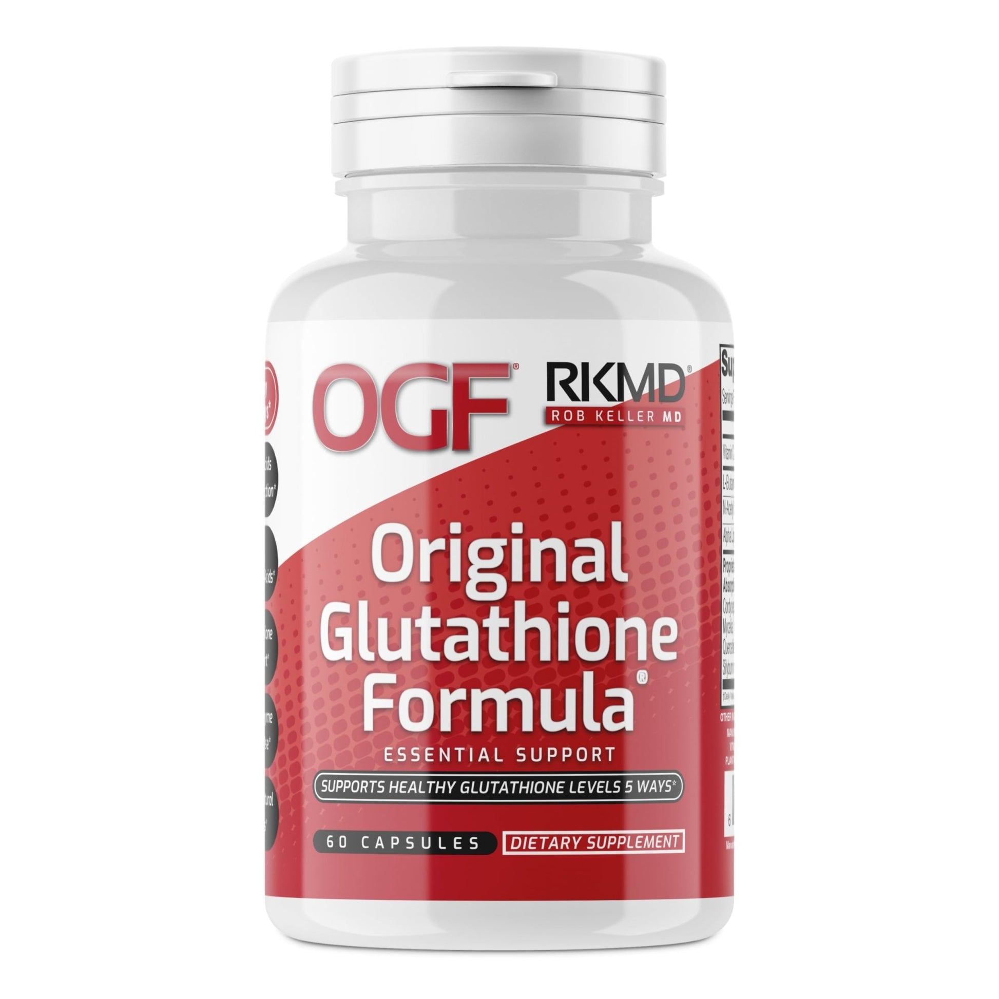 Original Glutathione Formula Essential Support, RobKellerMD, Advanced Antioxidant Formula, Helps Body Produce Glutathione Naturally for Detox, Immune Health, Mental Clarity, & Daily Wellness, 60 caps - dailyvitalstore