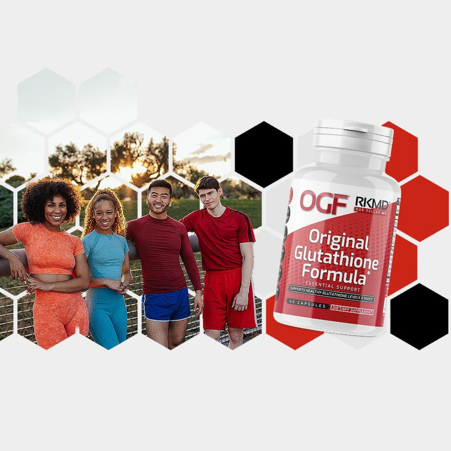 Original Glutathione Formula Essential Support, RobKellerMD, Advanced Antioxidant Formula, Helps Body Produce Glutathione Naturally for Detox, Immune Health, Mental Clarity, & Daily Wellness, 60 caps - dailyvitalstore