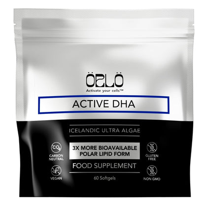 Orlo DHA Supplement 1000mg - 3X Absorption Natural Icelandic Nordic Omega 3 DHA & EPA for Brain & Eye Support – Vegan Fish Oil Alternative, No Fishy Aftertaste, 60 Easy-to-Swallow Mini Softgels - dailyvitalstore