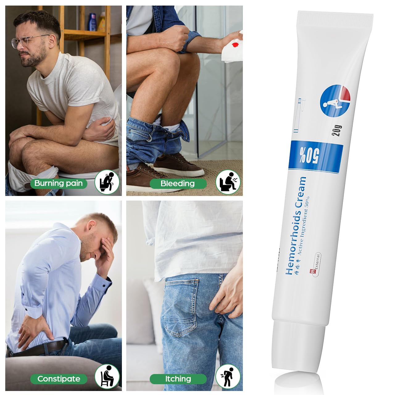 ortamiz Hemorrhoid Cream, Fissure Ointment Body Care Cream Helps to Relieve Pain&Reduce Burning for Men and Women (1pcs) - dailyvitalstore