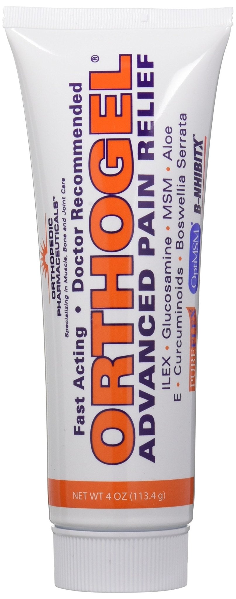 Orthogel Advanced Pain Relief Gel Tube, 4 oz. - dailyvitalstore
