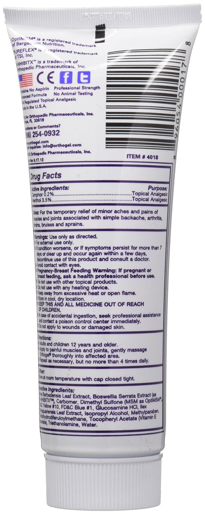 Orthogel Advanced Pain Relief Gel Tube, 4 oz. - dailyvitalstore