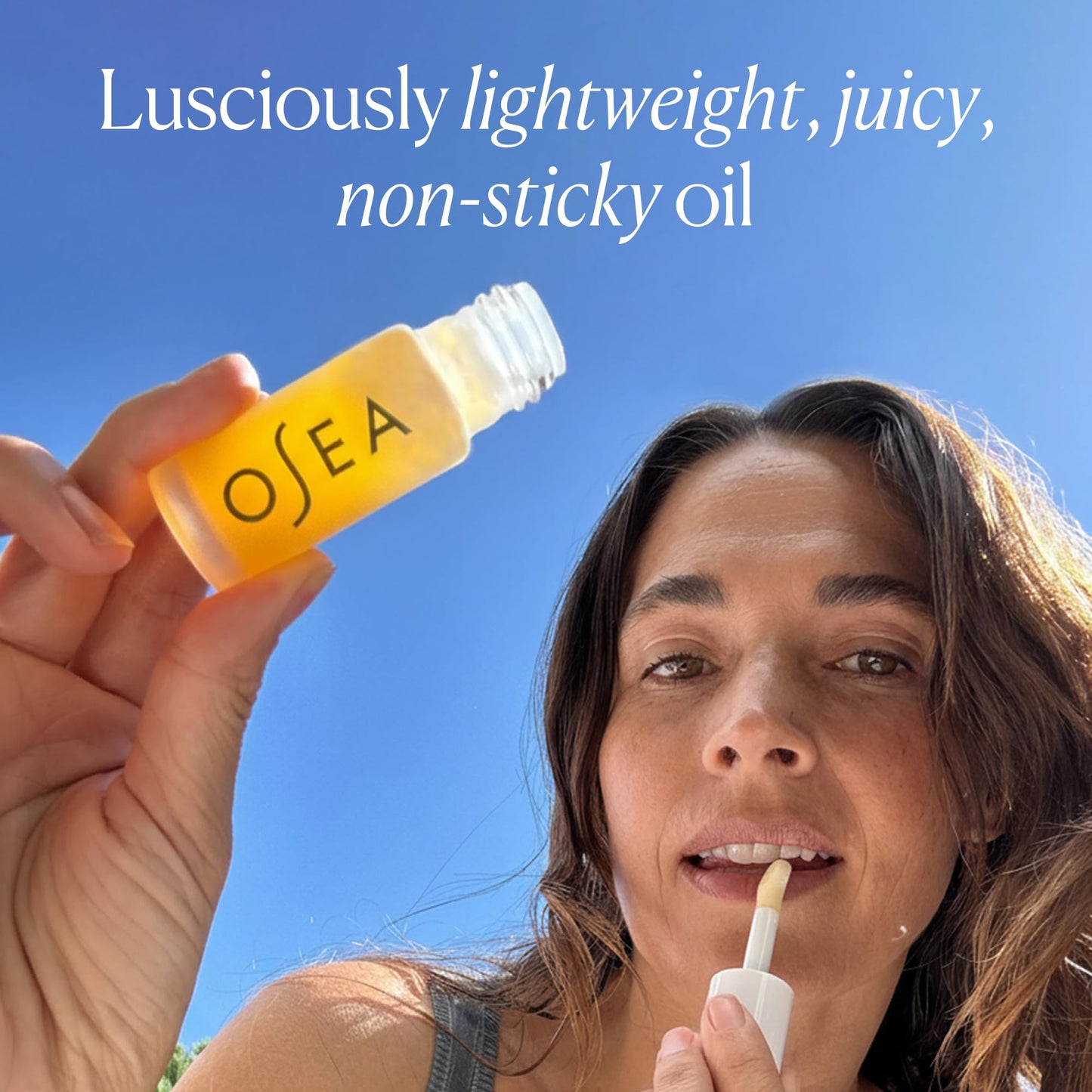 OSEA Hyaluronic Lip Oil Booster – Clean Beauty Lip Oil for Plump, Glossy, Hydrated Lips – Nourishing Seaweed & Meadowfoam Oil – Vegan, Non-Sticky, High-Shine Finish - dailyvitalstore