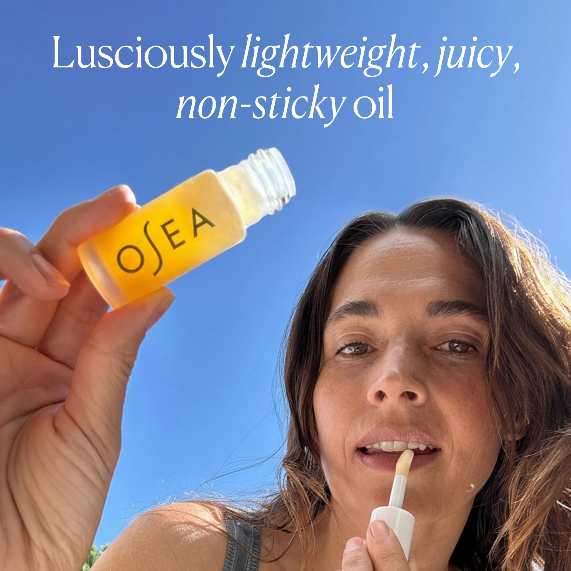 OSEA Hyaluronic Lip Oil Booster – Clean Beauty Lip Oil for Plump, Glossy, Hydrated Lips – Nourishing Seaweed & Meadowfoam Oil – Vegan, Non-Sticky, High-Shine Finish - dailyvitalstore
