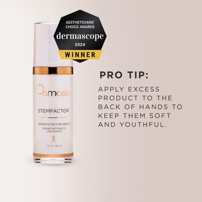 Osmosis StemFactor Growth Factor Exosome Facial Treatment, Age-Defying Skin Renewal, 1 Fl Oz Serum - dailyvitalstore