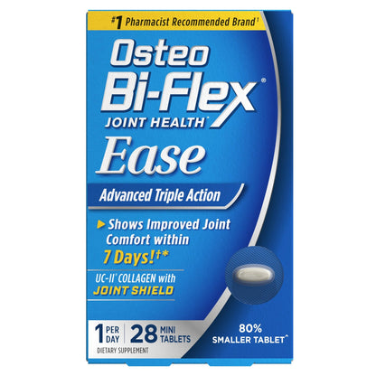 Osteo Bi-Flex Ease Advanced Triple Action with Vitamin D Joint Supplements, Mini-Tablets, 28 Count - dailyvitalstore