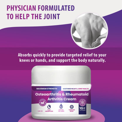 Osteoarthritis And Rhematoid Arthritis Cream By PMT – Soothing Relief For Your Knees and Hands. Includes 1 Gram Of Glucosamine; Arnica, Arginine, Glucosamine, Aloe - Cooling relief for Hands and Knees - dailyvitalstore