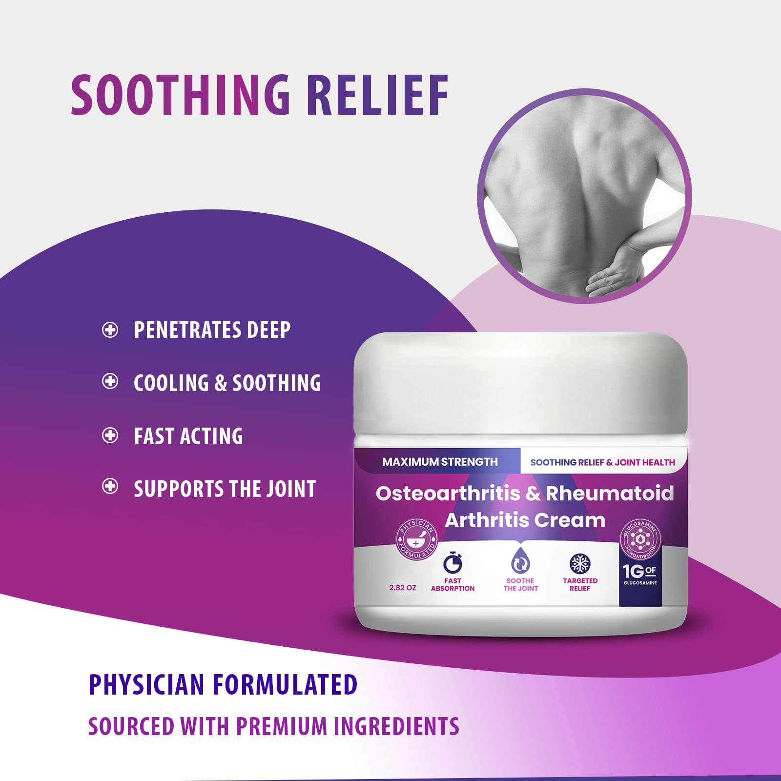 Osteoarthritis And Rhematoid Arthritis Cream By PMT – Soothing Relief For Your Knees and Hands. Includes 1 Gram Of Glucosamine; Arnica, Arginine, Glucosamine, Aloe - Cooling relief for Hands and Knees - dailyvitalstore