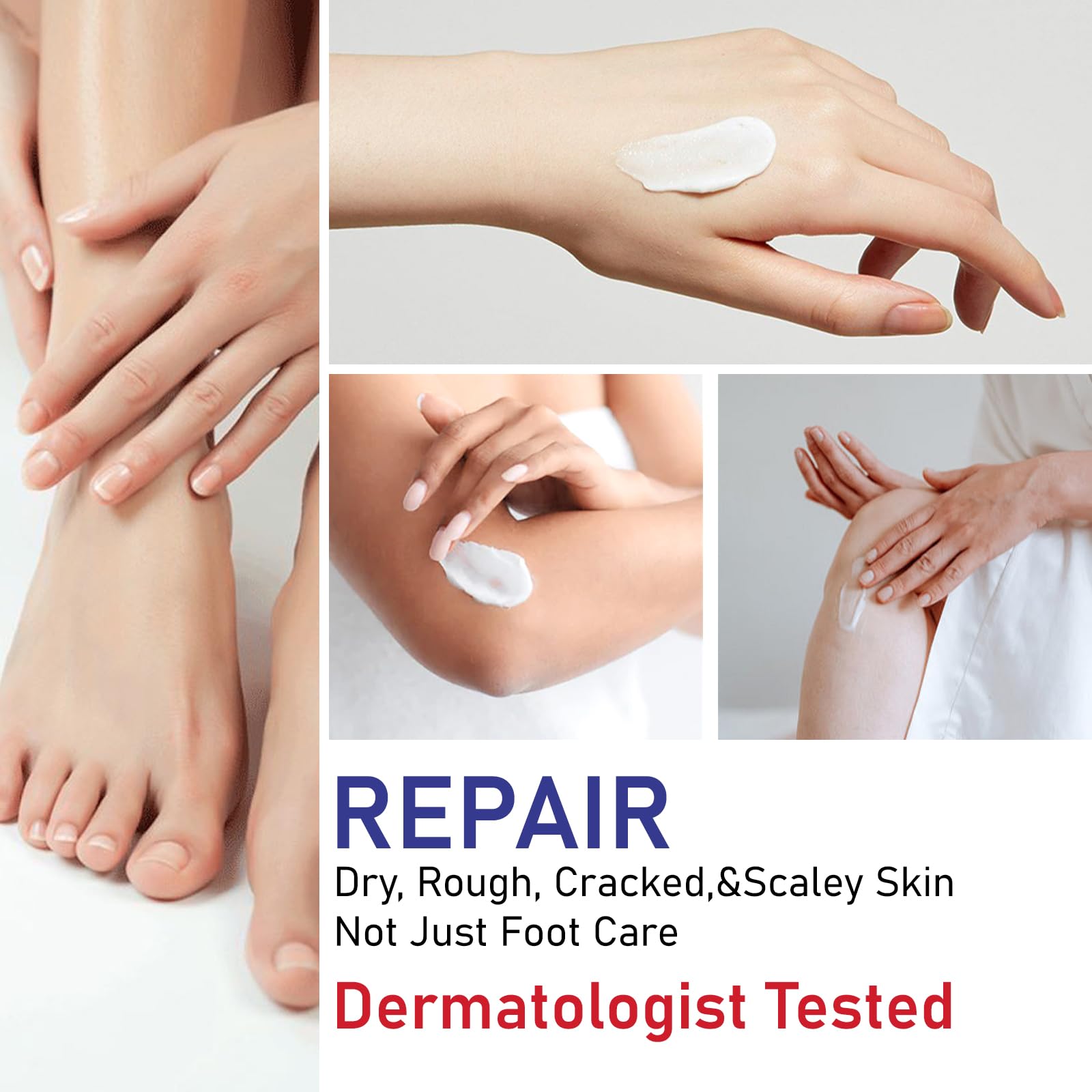 OUKEYA Urea Cream 40 Percent Tube 3 Oz, Foot & Hand Cream for Dry Cracked, 40 per Urea Lotion for Feet Maximum Strength - dailyvitalstore