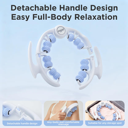 OVGIAP Cellulite Manual Massager for Legs & Thighs - Lymphatic Drainage Tool, Handheld Fascia Blaster for Deep Tissue, Body Sculpting Cellulite Remover(Blue) - dailyvitalstore