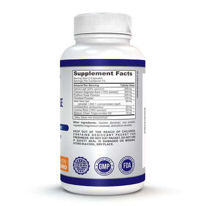 O!VITA 15-Day Cleanse and Detox Supports Digestive and Colon Health, Special Formula with probiotics, fine Herbs Such as Senna Leaf, - dailyvitalstore