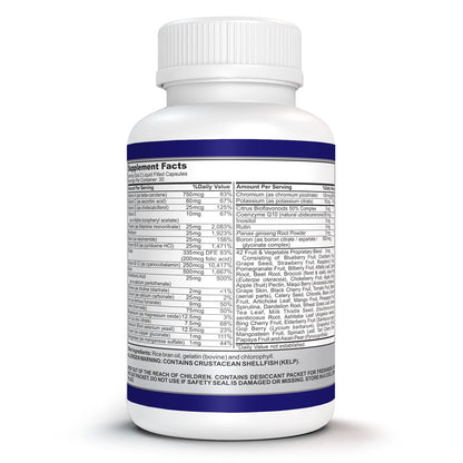O!VITA Liquid Multivitamin Complete, with a Full Spectrum of Vitamins and Minerals, Plus 42 Fruits and Vegetable Proprietary Blend, Easy Absorption (60 Vegan Liquid Filled Capsules) - dailyvitalstore