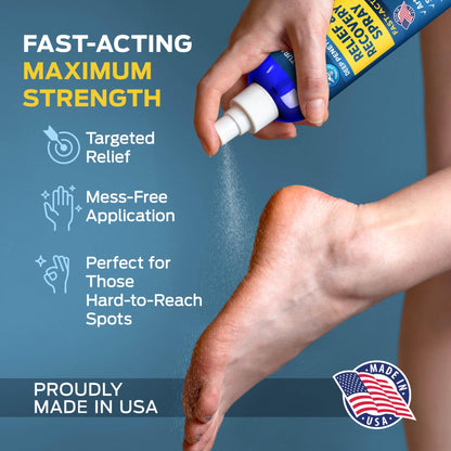 OWELL NATURALS Deep Penetrating Pain Relief Liquid Spray, Fast-Acting, Long Lasting, Natural Relief for Muscle Aches, Joint Pain, Stiffness, Quick Dry Formula, 3.5 oz - dailyvitalstore
