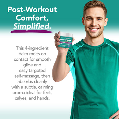 Owell Naturals Neuropathy Balm for Feet, Muscles & Joints – Long Lasting Comfort Formula with Frankincense, Myrrh, Coconut Oil, Beeswax – Fast Absorbing Botanical Skin Care, 2 oz - dailyvitalstore