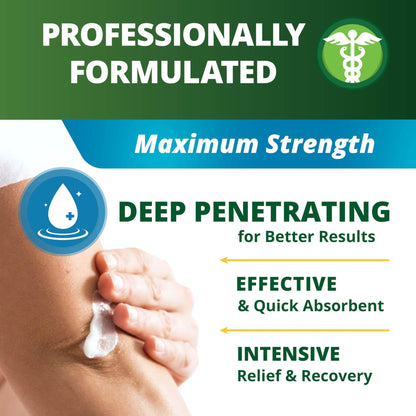 OWELL NATURALS Pain Relief Ointment Deep Penetrating Fast Acting Formula for Arthritis, Joint & Muscle Discomfort, Stiffness, Long-Lasting Soothing Balm, 3.5 oz - dailyvitalstore