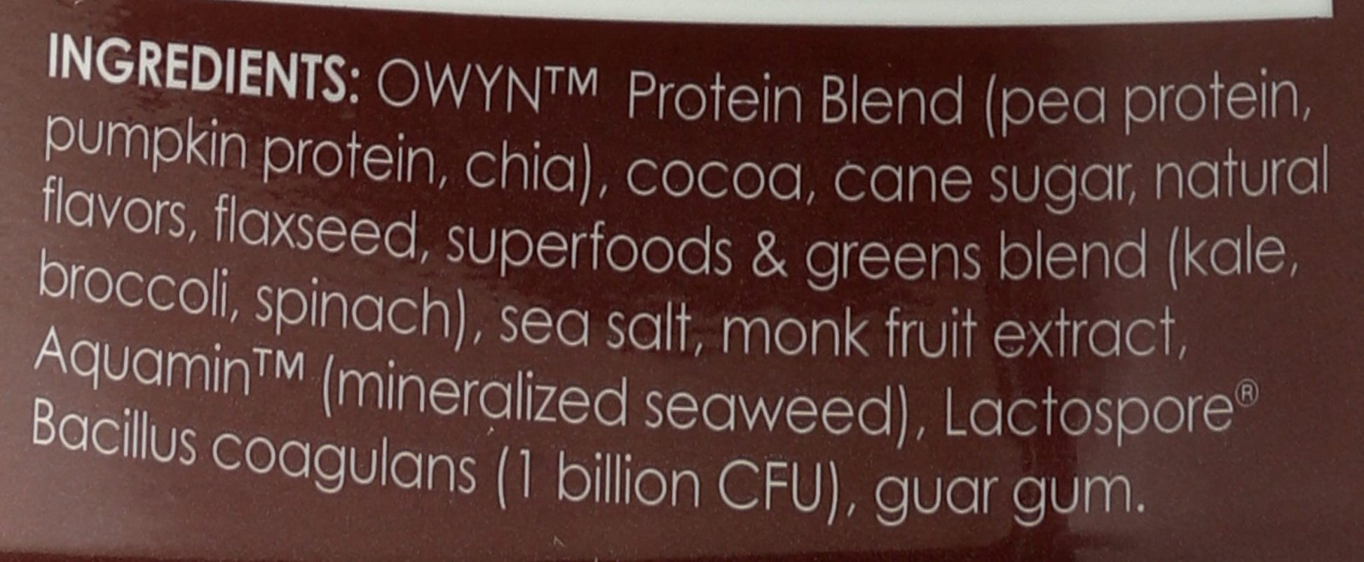 OWYN Only What You Need Plant-Based Protein Powder, Dark Chocolate, 1.17 lbs - dailyvitalstore