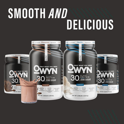 Owyn Only What You Need Pro Elite High Protein Powder, 30g Vegan Protein for Workout Recovery, Delicious Smooth Taste, Zero Sugar - dailyvitalstore