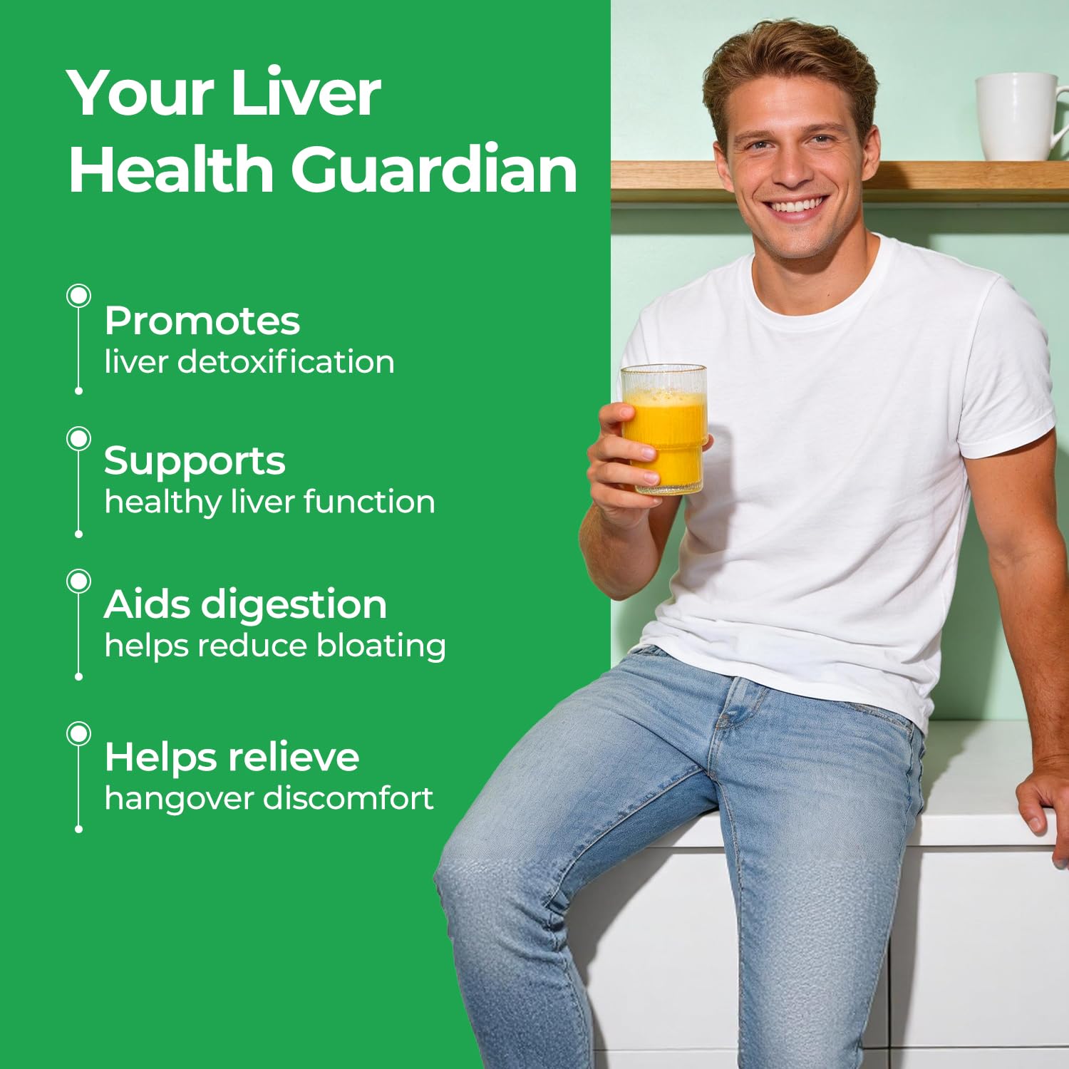 OxyEnergy Liver Cleanse Detox & Repair, Organic Milk Thistle Liver Detox Supplement with Turmeric, Giner, Dandelion, Support Liver Health & Digestion, - dailyvitalstore