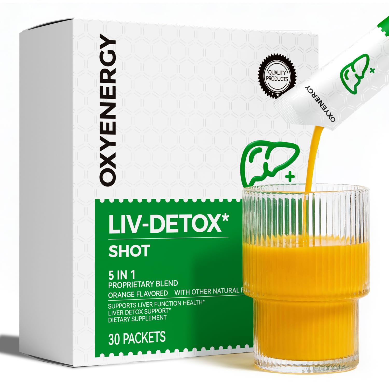 OxyEnergy Liver Cleanse Detox & Repair, Organic Milk Thistle Liver Detox Supplement with Turmeric, Giner, Dandelion, Support Liver Health & Digestion, - dailyvitalstore