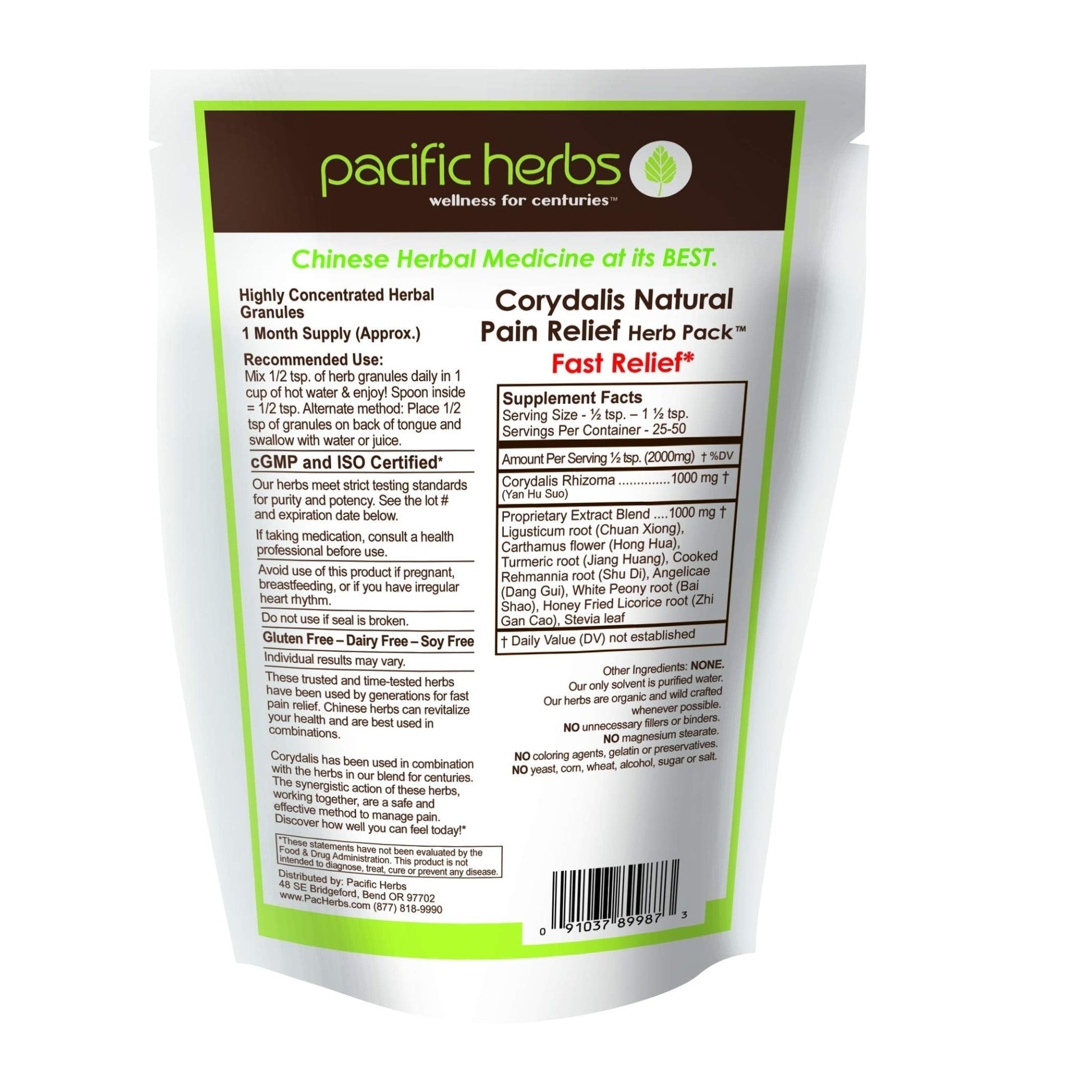 Pacific Herbs Corydalis Natural Pain Relief Herbs - dailyvitalstore