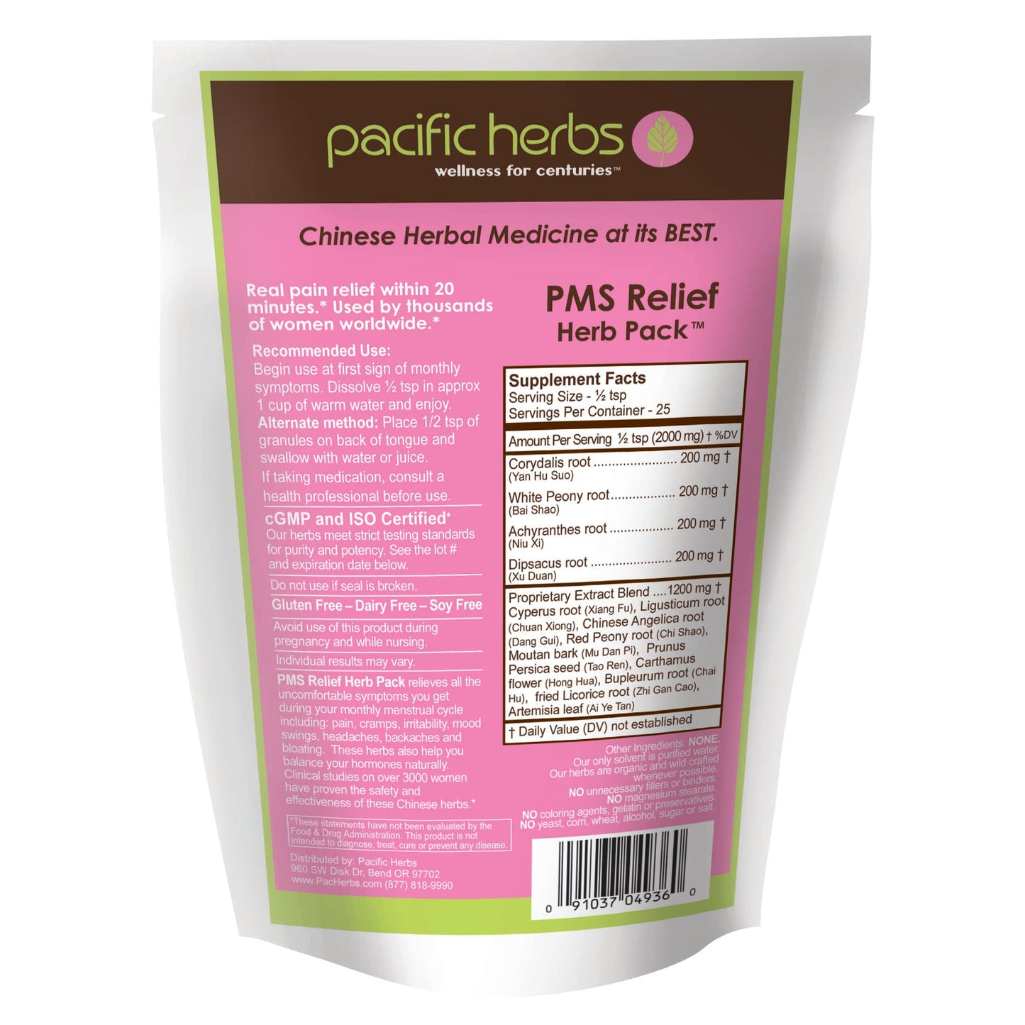 Pacific Herbs Natural PMS Relief Herb Extract - dailyvitalstore
