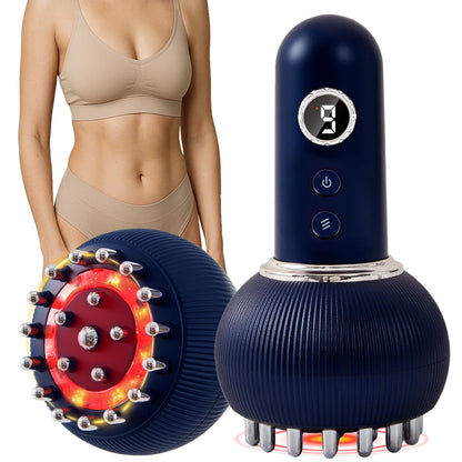 Paiaito Lymphatic Drainage Massager & Anti Cellulite Massage Tool, Helps Reduce Stretch Marks & Cellulite, for Legs, Arms & Belly, Body Sculpting Machine with Microcurrent, Light, Heat & Vibration - dailyvitalstore