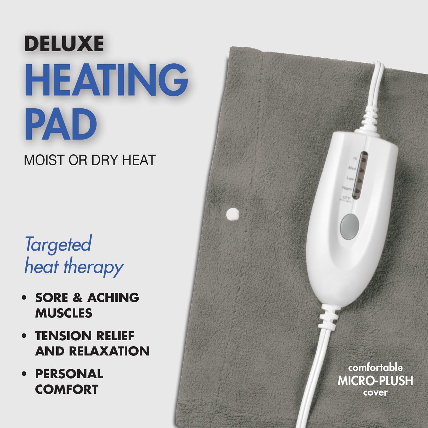 Pain Management Bundle 3-Piece | Personal Deep Tissue Massager | Muscle & Joint Pain Relief Gel | Deluxe Moist Dry Heating Pad | Therapeutic Care at Home | Whole Family Care - dailyvitalstore
