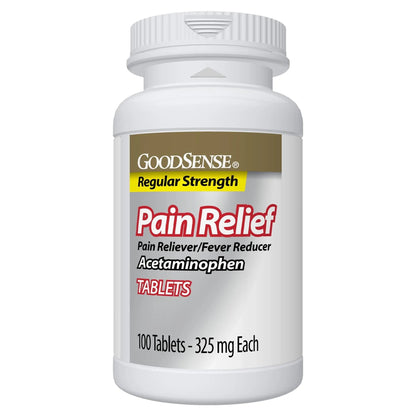 Pain Relief, Acetaminophen Tablets 325 mg, Regular Strength, Pain Reliever and Fever Reducer - dailyvitalstore