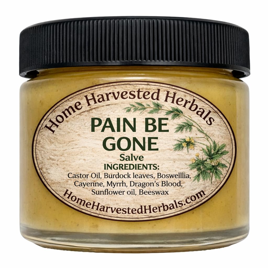 Pain Relief Herbal Salve – 2 oz – Home Harvested Herbals – Natural Relief for Aches, Muscles & Joint Discomfort - dailyvitalstore