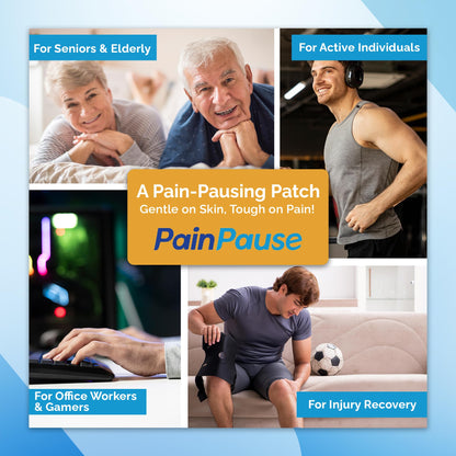 PainPause Long Lasting Pain Relief - Back, Hip, Knee, Neck, Plantar Fasciitis, and Others - Relief for Up to 7 Days, Clinically Tested, 4 Devices in 2 Pouches - dailyvitalstore