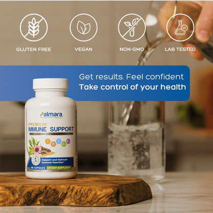 Palmara Health Premium Immune Support, 60 Capsules - dailyvitalstore