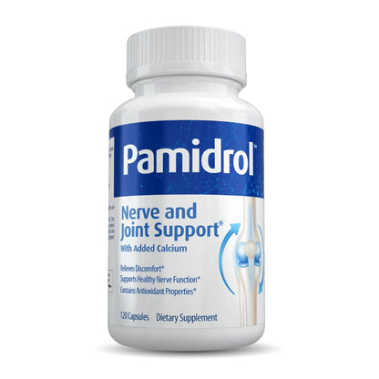 Pamidrol Nerve and Joint Support with Added Calcium 120 Capsules - dailyvitalstore