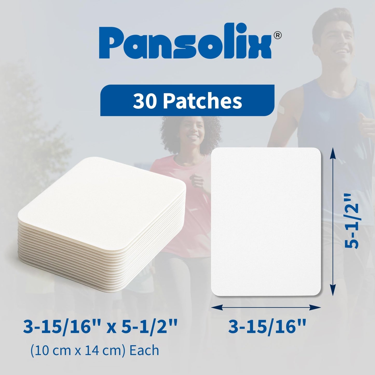 Pansolix Lidocaine Pain Relief Patches 4% | Topical Analgesic Patch | 10 x 14 cm | Skin Tone | Pack of 30 - dailyvitalstore