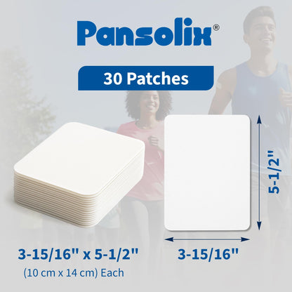 Pansolix Lidocaine Pain Relief Patches 4% | Topical Analgesic Patch | 10 x 14 cm | Skin Tone | Pack of 30 - dailyvitalstore
