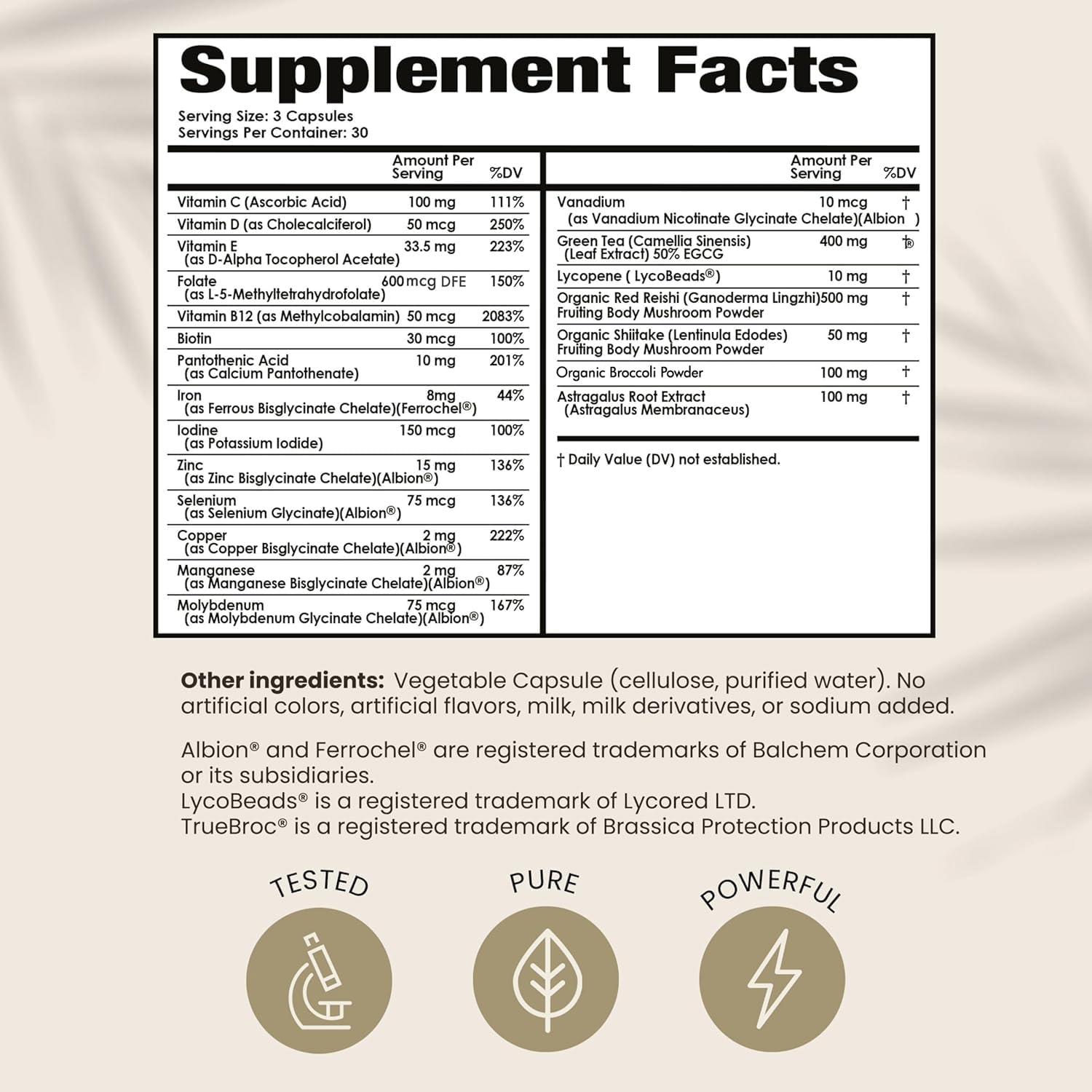 PAPCLEAR Physician Formulated | All Natural Immune Support Supplement | Advanced Powerful Immunity Booster | 21 Vitamins & Nutrients with Organic Shiitake Mushroom & Lycopene | 90 Capsules | Pack of 1 - dailyvitalstore