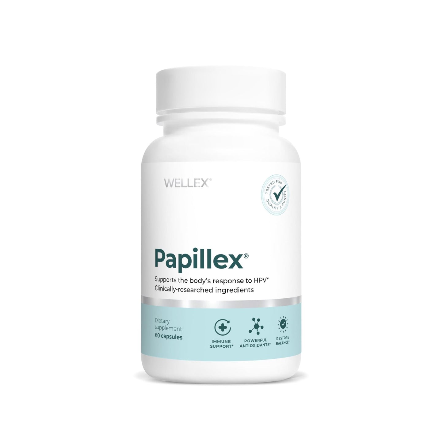 Papillex Dietary Supplement Tablets All Natural Immune Support - Immunity Defense - Best Immune System Booster - Organic 60 Capsules Bottle (Single Bottle) - dailyvitalstore