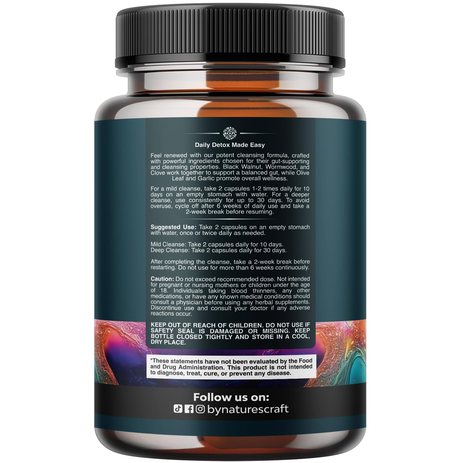 PARA-X Herbal Gut Health Supplement - Immune Support with Black Walnut Wormwood & Cloves - Supports Digestive Health & Gut Health for Women & Men - dailyvitalstore