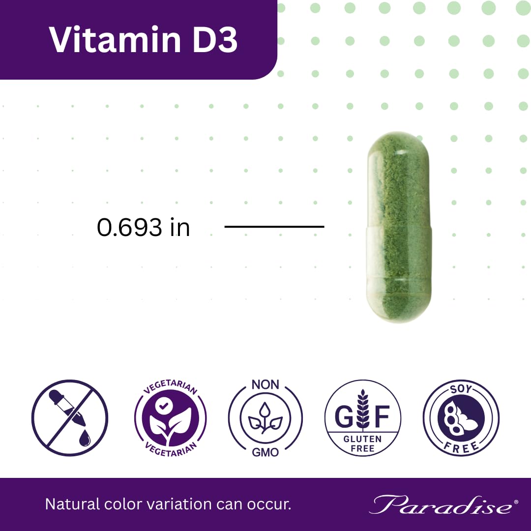Paradise Herbs Earth's Blend Vitamin D3, Superfoods Base of Probiotics and Organic Alkalizing Greens, Veggies & Berries, 90 Vegetarian Capsules - dailyvitalstore