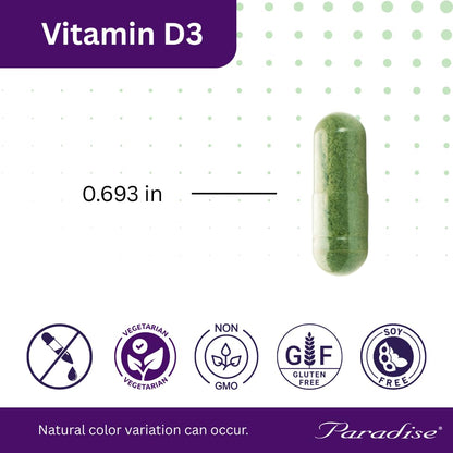 Paradise Herbs Earth's Blend Vitamin D3, Superfoods Base of Probiotics and Organic Alkalizing Greens, Veggies & Berries, 90 Vegetarian Capsules - dailyvitalstore