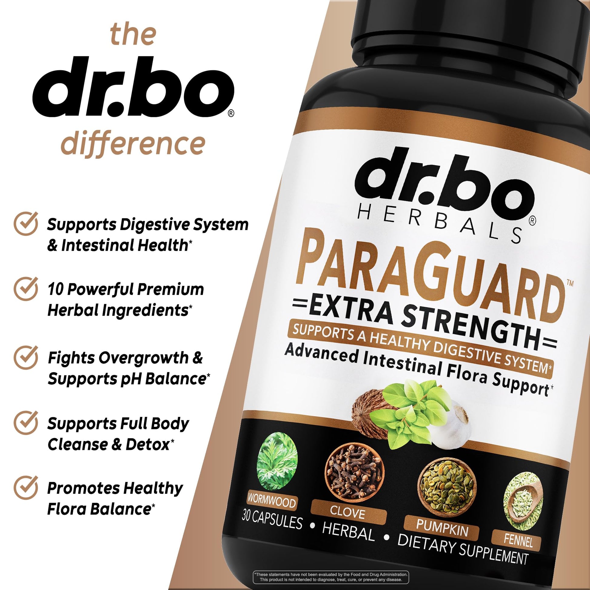 ParaGuard Cleanse Detox Pills - Extra Strength Intestinal Guard Formula Supplement, Black Walnut Wormwood Clove & Oregano - Adults Natural Herbal - dailyvitalstore