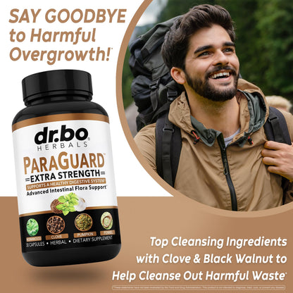 ParaGuard Cleanse Detox Pills - Extra Strength Intestinal Guard Formula Supplement, Black Walnut Wormwood Clove & Oregano - Adults Natural Herbal - dailyvitalstore