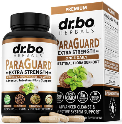 ParaGuard Cleanse Detox Pills - Extra Strength Intestinal Guard Formula Supplement, Black Walnut Wormwood Clove & Oregano - Adults Natural Herbal - dailyvitalstore